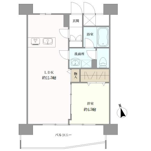 千鳥町アーバンドエルの間取図
