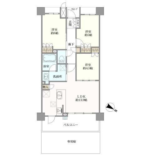 セントフローレンスパレス京都太秦天神川の間取図