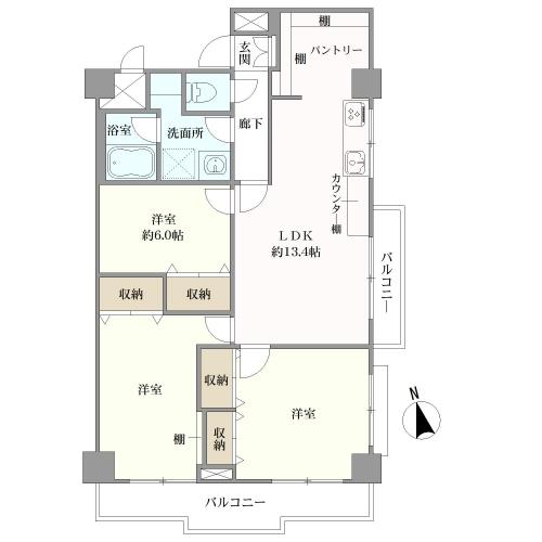 ウェルフェアーグリーン南砂の間取図