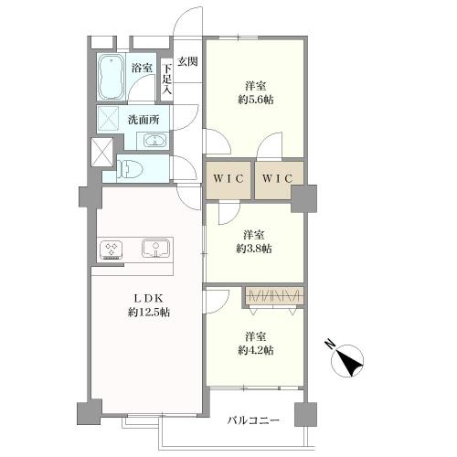 南砂住宅の間取図