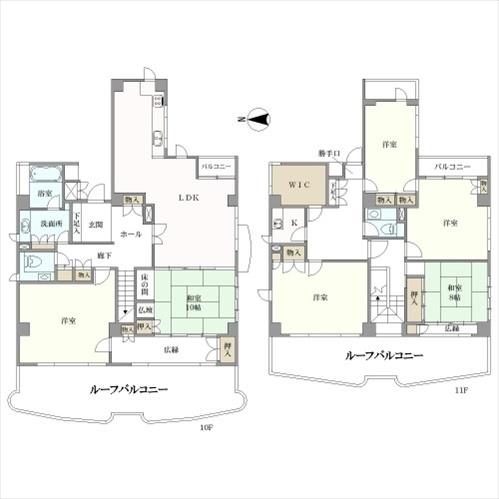 ボンラトーネ京都御所南の間取図