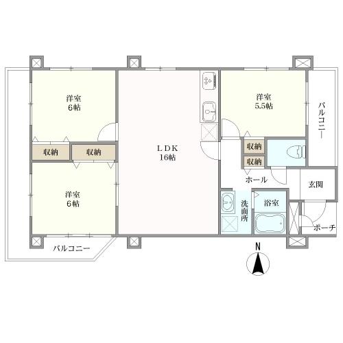 インペリアル五条の間取図