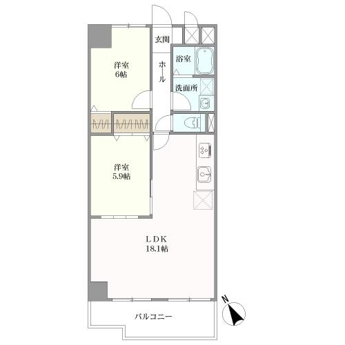 ニューコーポ木場の間取図