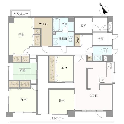 ラ・ヴィ・アン・ドゥムール千代田庵の間取図