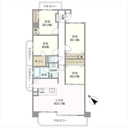 ラドーニ則武天空の館の間取図