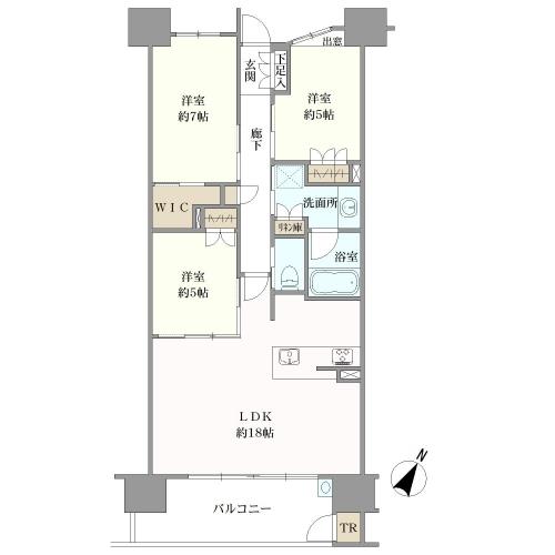 クリオ刈谷セントラルマークスの間取図