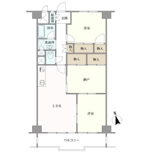 瑞穂センチュリーマンションの間取図