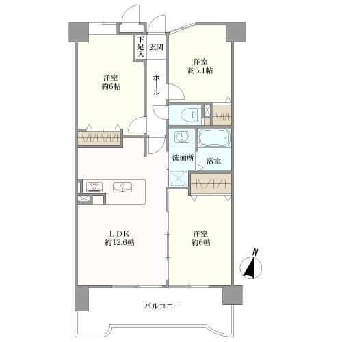 ダイアパレス西新修猷館前の間取図