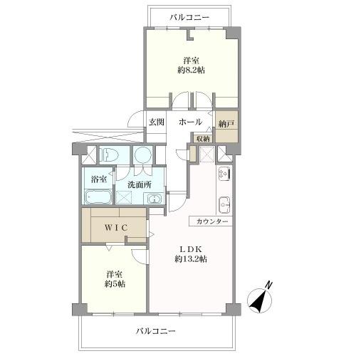 コープ東薬院の間取図