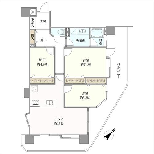 ジョイナス天神タワーの間取図