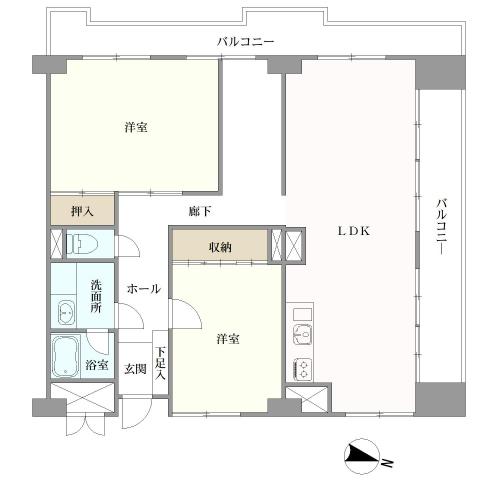 シヤンボール大名の間取図