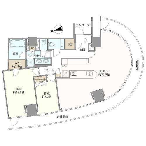 パークコート青山ザタワーの間取図