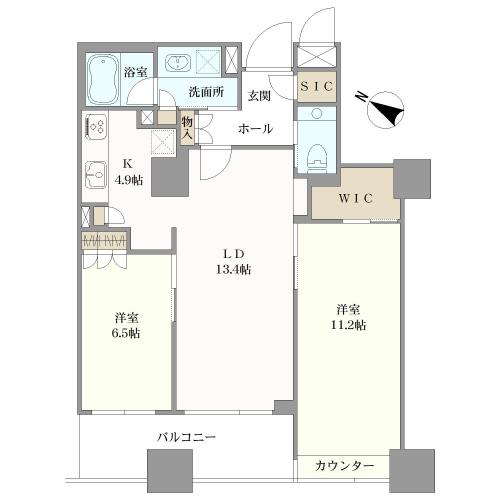 ガレリアグランデの間取図
