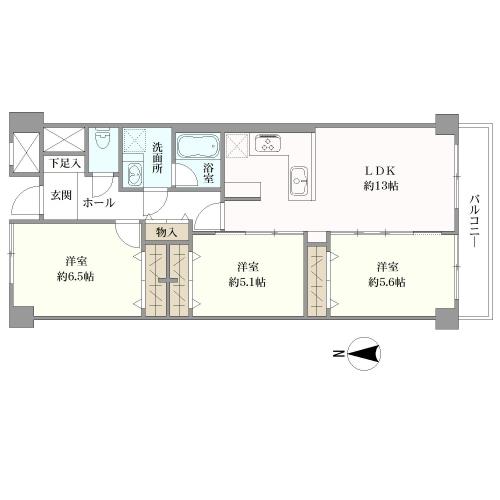 サニーウエル小杉の間取図
