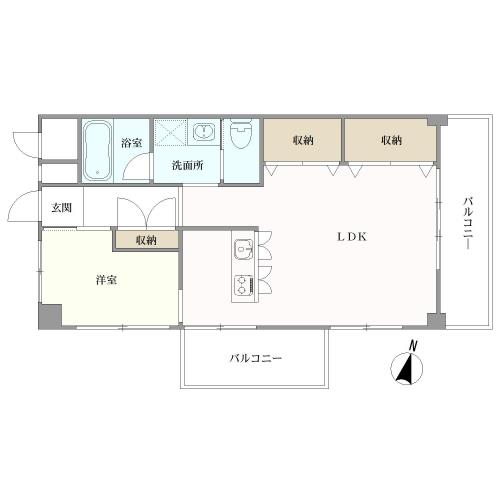 ハイネス中野の間取図