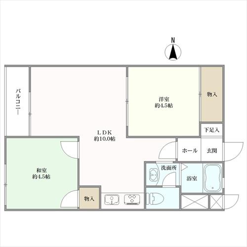 夙川第三コーポラス の間取図