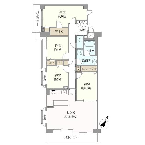 苦楽園ガーデンハウスの間取図