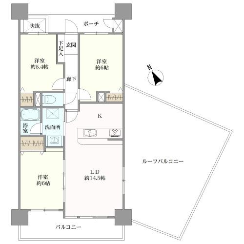 西宮マリナパークシティ・海のまち七番館の間取図