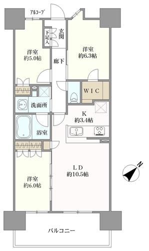 ルネ西宮仁川の間取図