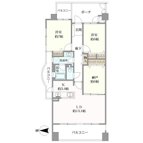 ファミール西宮・夙川公園の間取図