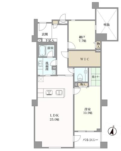 オーセント打出の間取図