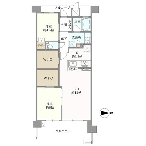 ローレルコート西宮北口レジデンスの間取図