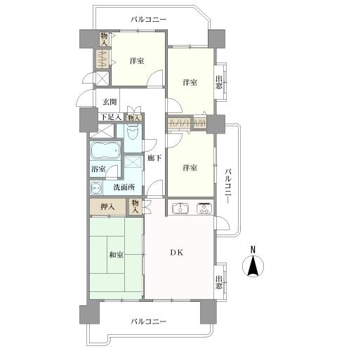 ライオンズマンション引山の間取図