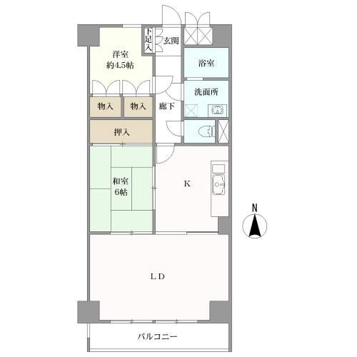 ライオンズマンション大須の間取図