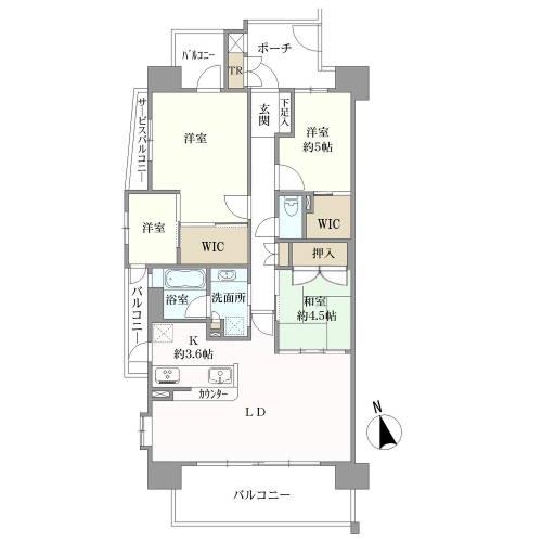 藤和鳴海ホームズの間取図