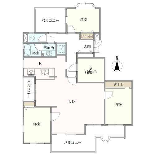 ソレーユベルテ向陽の間取図