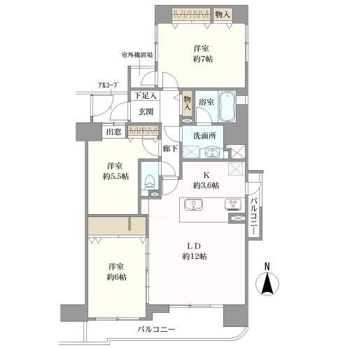 アドリーム丸の内の間取図