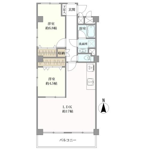ライオンズマンション久屋通の間取図