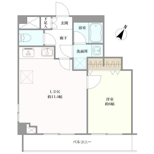 ルーブル中野新橋の間取図