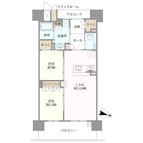 サンフォーリーフタウン桜ノ宮の間取図