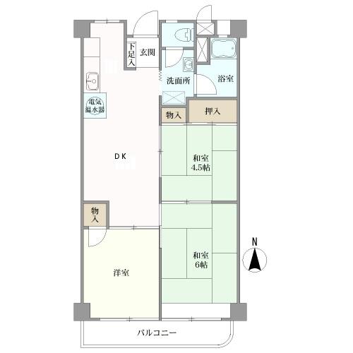 コーポあびこの間取図