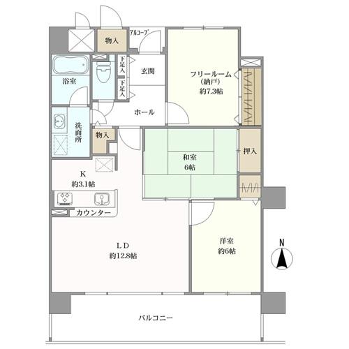 ファミール堂ヶ芝の間取図