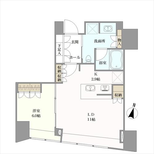 ＢｒｉｌｌｉａＴｏｗｅｒ堂島の間取図