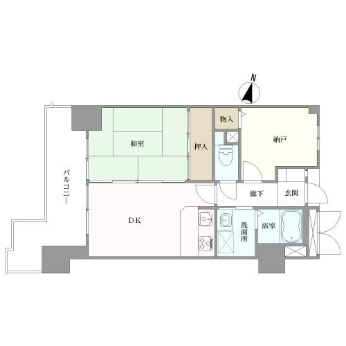 ライオンズマンション新大阪第六の間取図