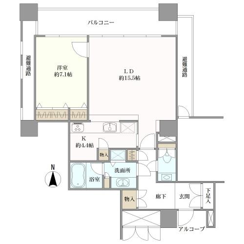 ＯＡＰレジデンスタワー東館の間取図