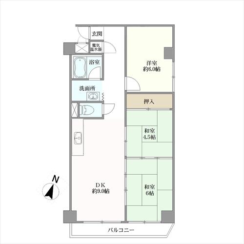 プレジデント今里の間取図