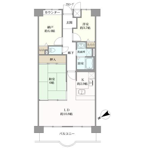 グリーンコーポ大正の間取図