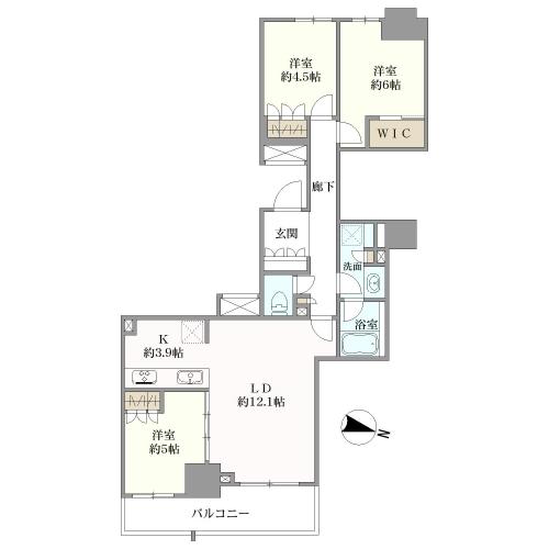 大宮スカイ＆スクエア　ザ・タワーの間取図
