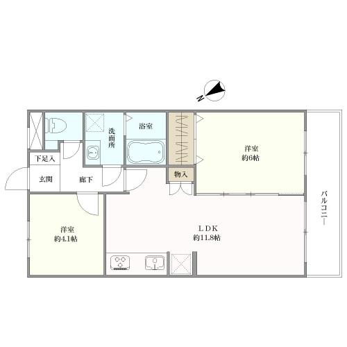 ライオンズマンション大宮本郷町の間取図