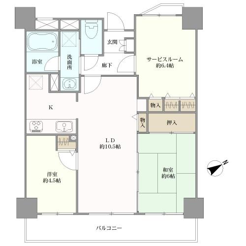ナイスアーバンシティ東神奈川の間取図