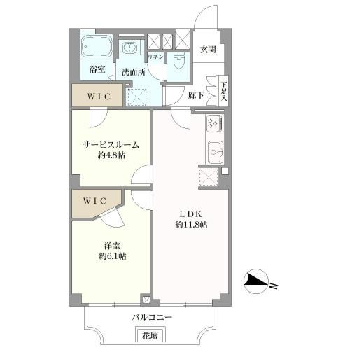 大森山王リハイムの間取図