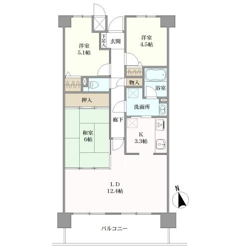 メイツ大府の間取図