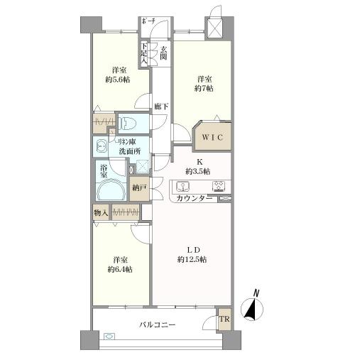ユニーブル鎌倉台の間取図