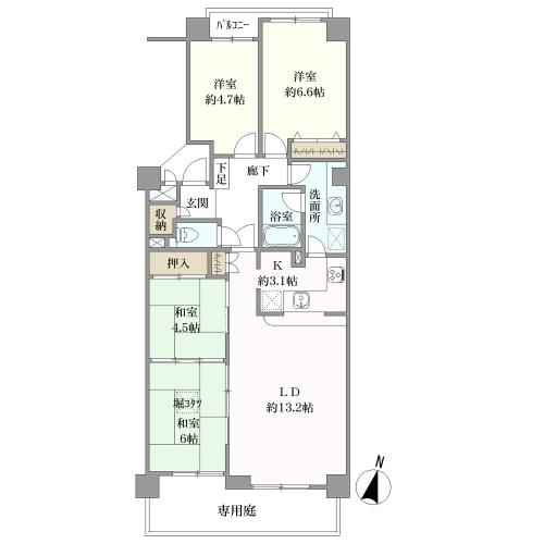パークシティ松下の間取図