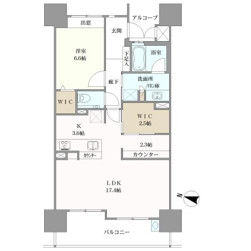エルグランデ笠寺駅前の間取図