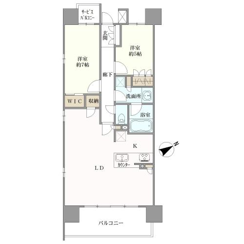 サンクレイドル上前津の間取図